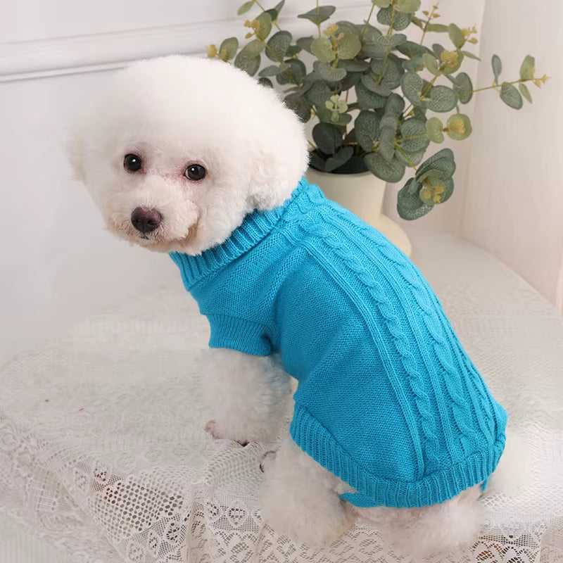 Dog Winter Clothes Knitted Pet Clothes for Small Medium Dogs Chihuahua Puppy Pet Sweater Yorkshire Pure Dog Sweater Ropa Perro