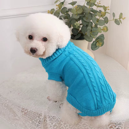 Dog Winter Clothes Knitted Pet Clothes for Small Medium Dogs Chihuahua Puppy Pet Sweater Yorkshire Pure Dog Sweater Ropa Perro