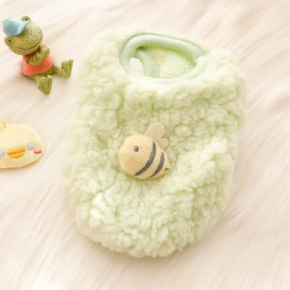 Newborn Cat Kitten Velvet Clothing Winter Warm Little Pet Sweater for Small Animals Bunny Pullovers Clothes Teacup Poodle XXXS