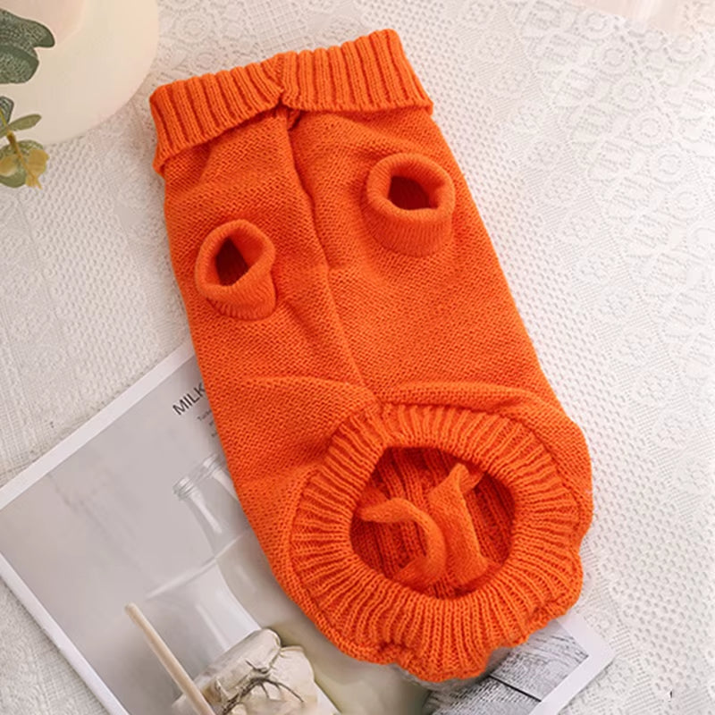Dog Winter Clothes Knitted Pet Clothes for Small Medium Dogs Chihuahua Puppy Pet Sweater Yorkshire Pure Dog Sweater Ropa Perro